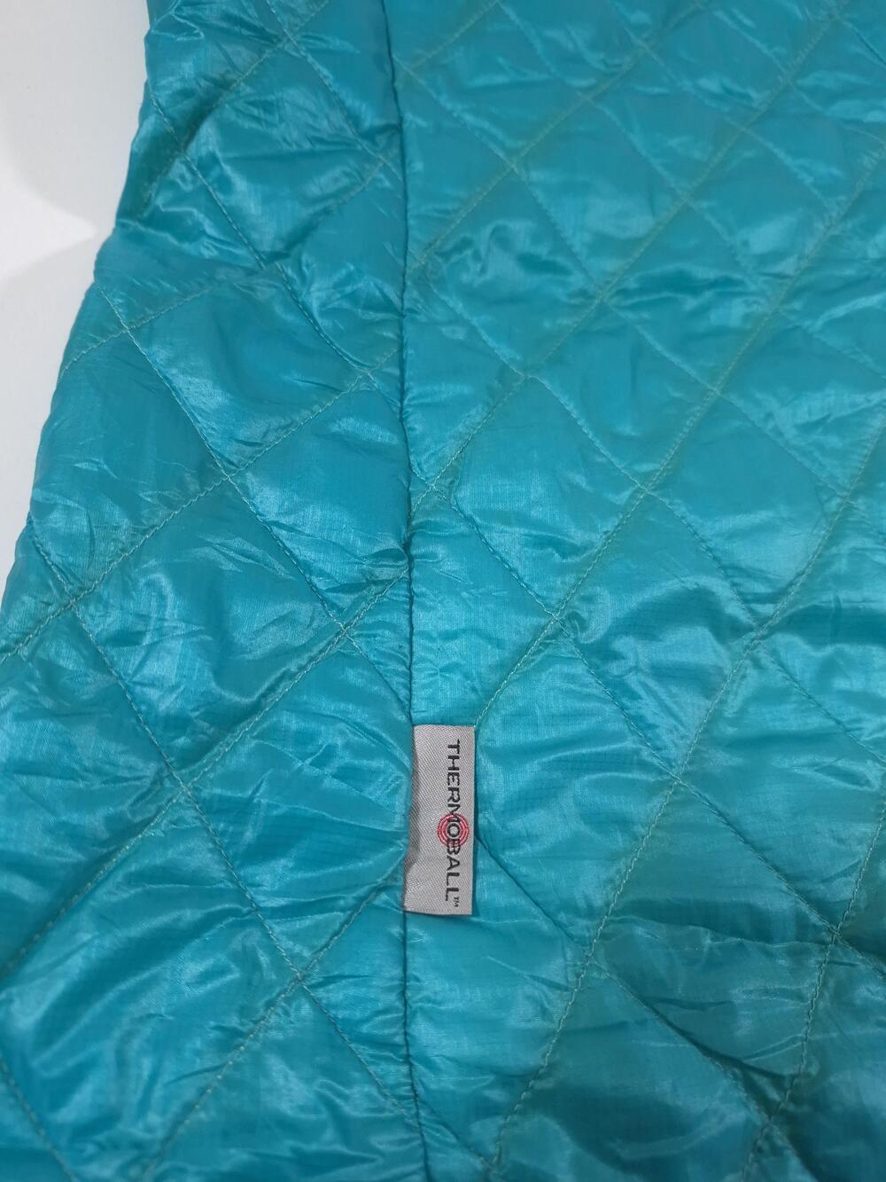 The North Face Jacket Womens Large Blue ThermoBall Quilted Puffer Insulated Zip - Picture 7 of 11